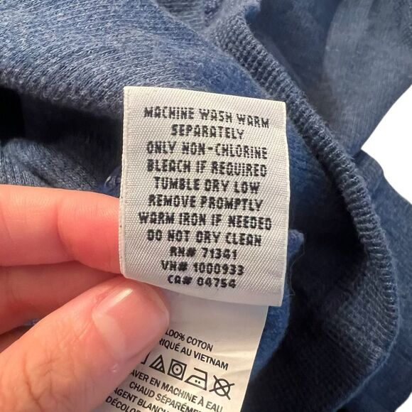 L.L. Bean mens blue waffle shirt. Size large tall - Picture 4 of 9